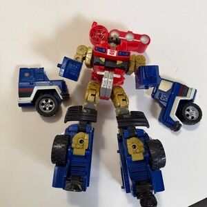 Hasbro Transformers Energon Ironhide Prime Action Figure Red Blue Autobot